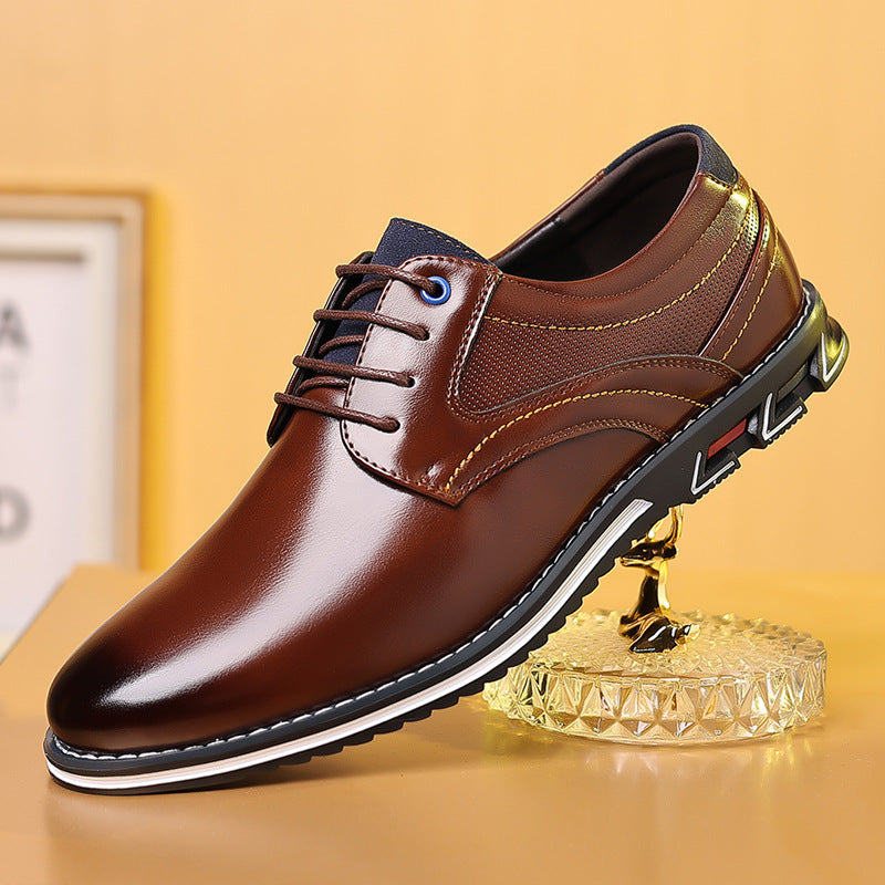 Men's Work Fashion Leather Shoes - Professional Business Dress Shoes