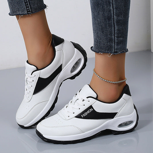Women's Platform Running Shoes - Thick-Soled Outdoor Athletic Sneakers