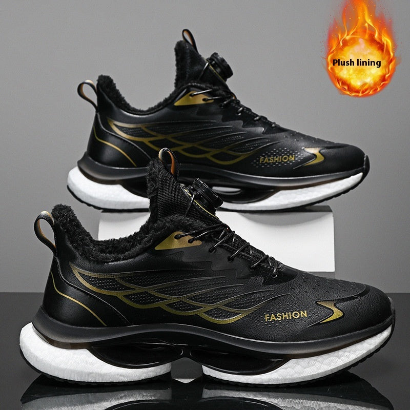 Men's Rotating Button Running Sneakers - Advanced Athletic Shoes
