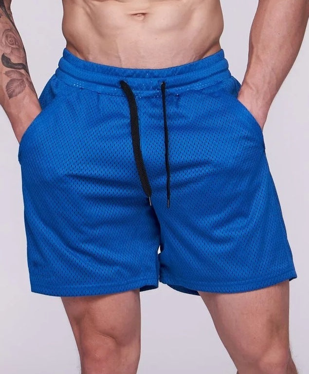 Men's Summer American Style Mesh Shorts - Breathable Athletic Mesh Shorts