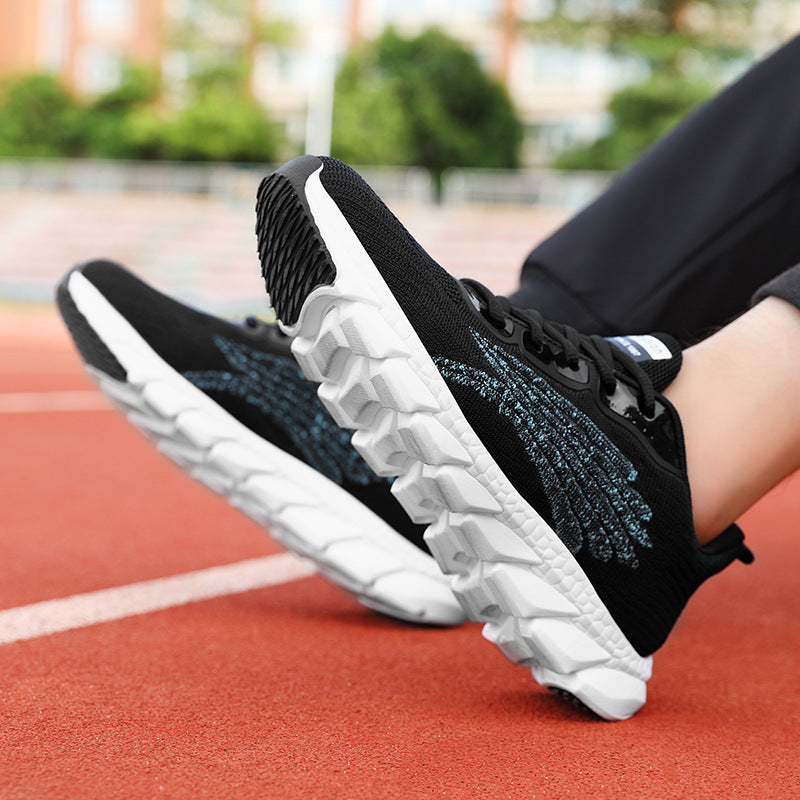 Comfortable Light Running Sneakers - Casual Flat Athletic Shoes