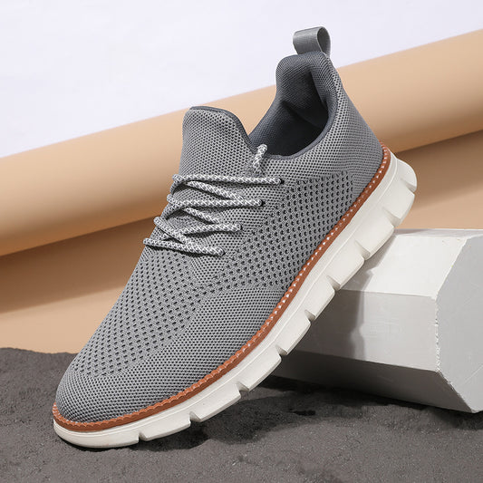 Men's Fashion Flying Woven Sneakers - Breathable Athletic Shoes