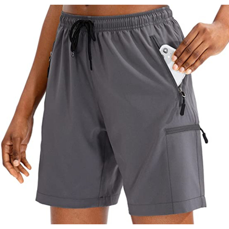 Women's Outdoor Leisure Track Shorts - Loose Fit Quick-Drying Workout Shorts