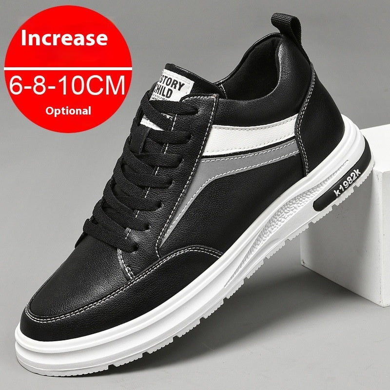 Men's Height Increasing Elevator Sneakers - Invisible Lift Casual Shoes