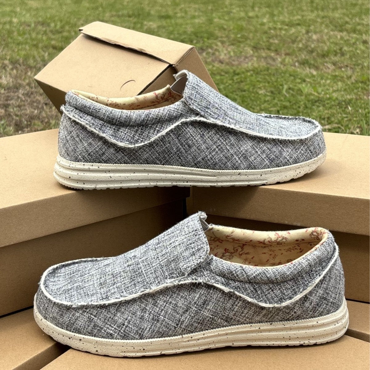 Men's Canvas Summer Sneakers - Ultra-Light Breathable Casual Shoes