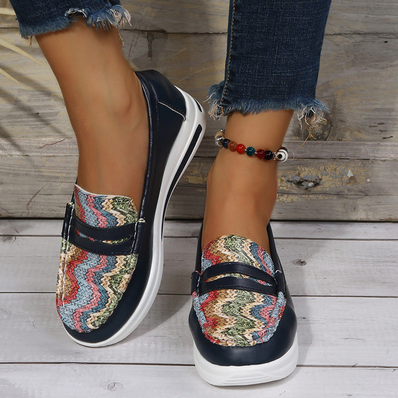 Women's Casual Peas Pumps - Soft-Bottom Work Shoes with Belt Buckle