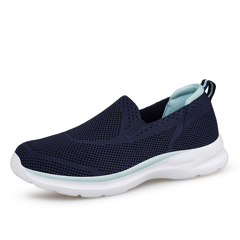Unisex Mesh Slip-On Sneakers - Lightweight Breathable Running Shoes