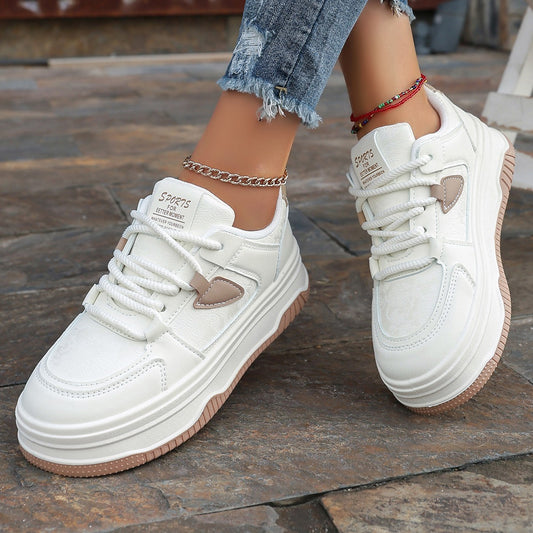 Women's Mesh Leather Sneakers - Ultra-Lightweight Breathable Athletic Shoes