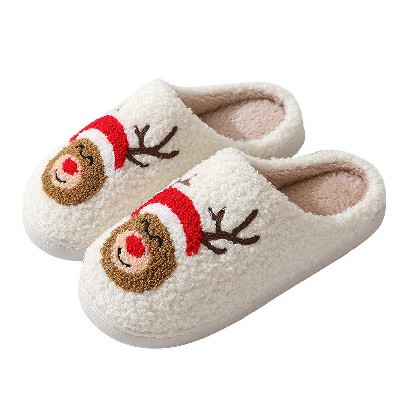 Unisex Christmas Santa Claus Slippers - Warm Winter Home Shoes