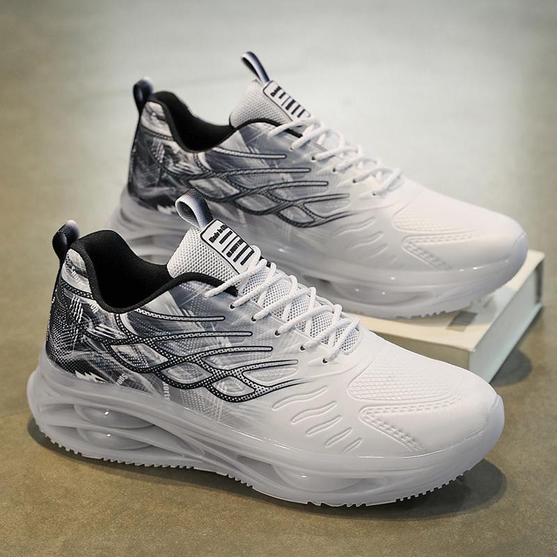 Breathable Mesh Platform Sneakers - Height Increasing Fashion Shoes