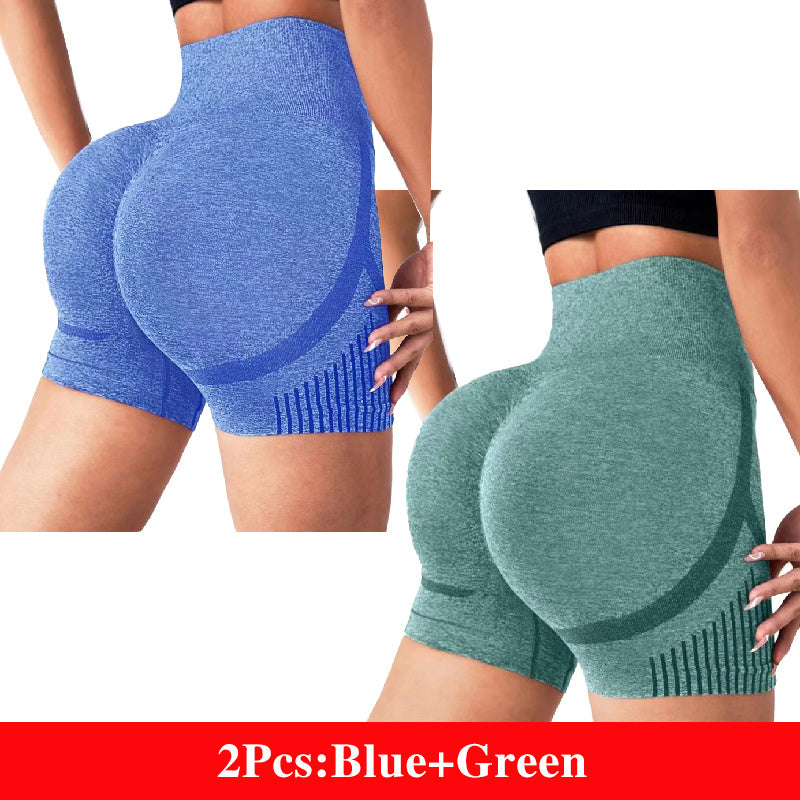 Women's New High Waist Hip Lift Yoga Shorts - Running Fitness Sportswear