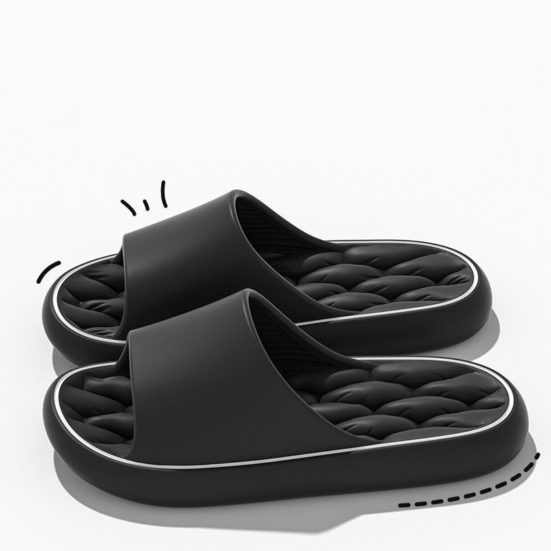 Unisex Non-Slip Bathroom Slippers - Thick Sole House Shoes