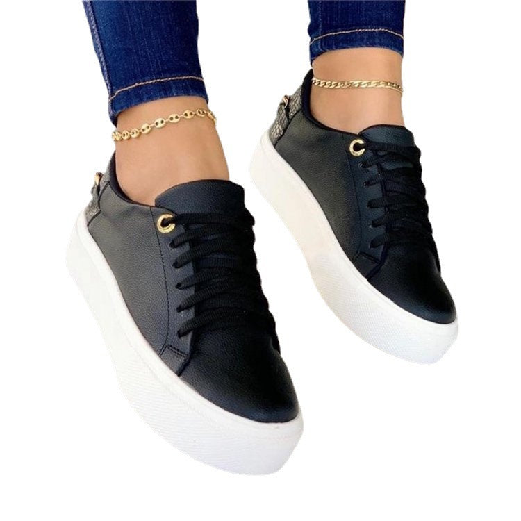 Women's Casual White Sneakers - Classic All-Match Fashion Shoes