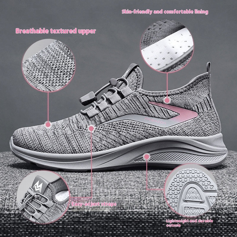 Women's Breathable Casual Sneakers - Comfortable Walking Shoes