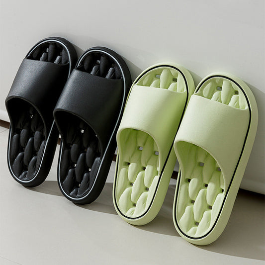 Unisex Non-Slip Bathroom Slippers - Thick Sole House Shoes
