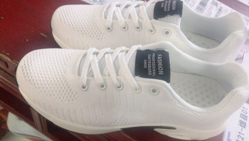 Women's Air Cushion Summer Sneakers - Hollow Flying Woven Outdoor Shoes