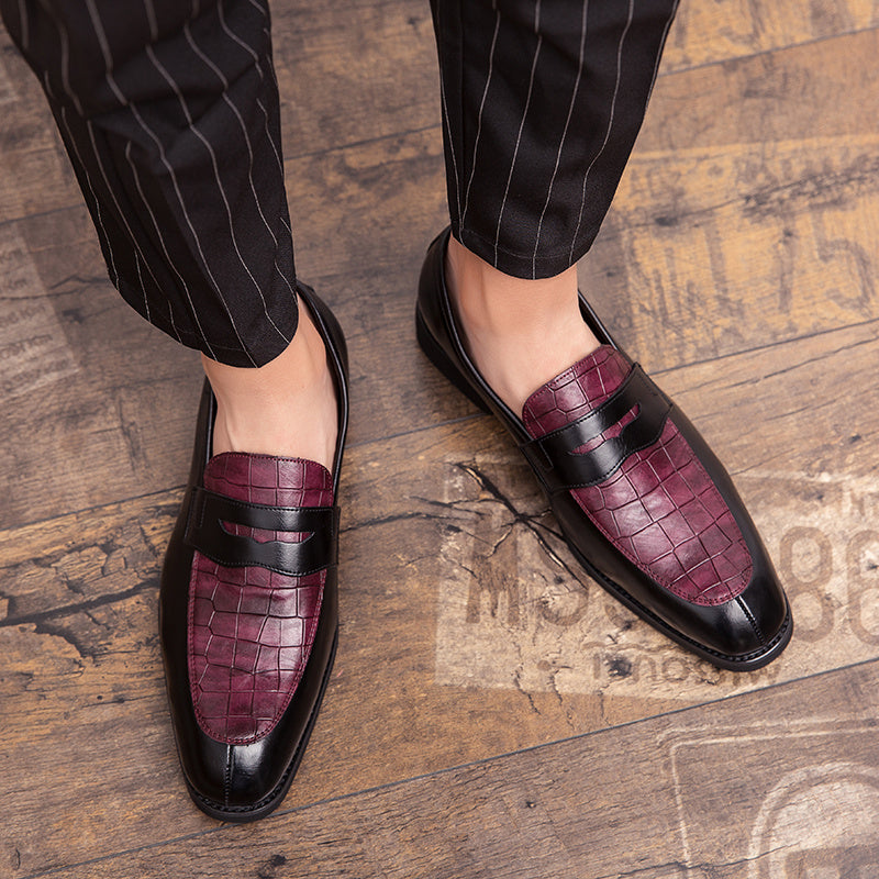European Leather Business Dress Shoes - Men's Pointed Large Size Formal