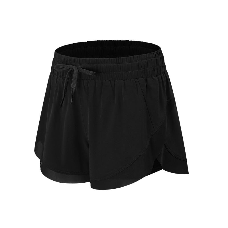 Women's Stretch Yoga Shorts - Slim Fit Running Fitness Pants