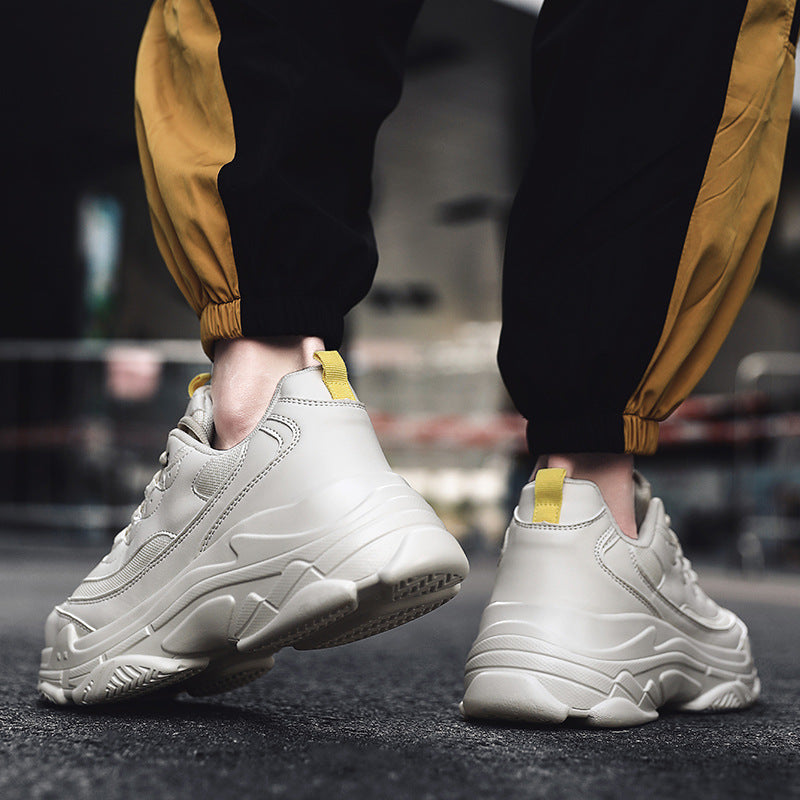 Men's Autumn Sports White Shoes - Casual Leisure Athletic Sneakers