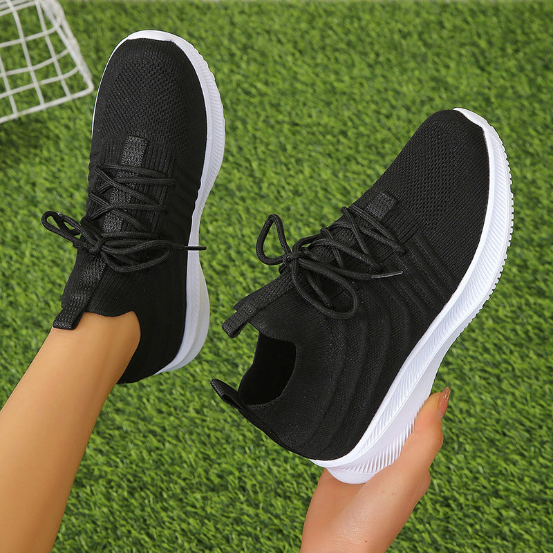 Women's Platform Sneakers - Lightweight Spring Casual Shoes