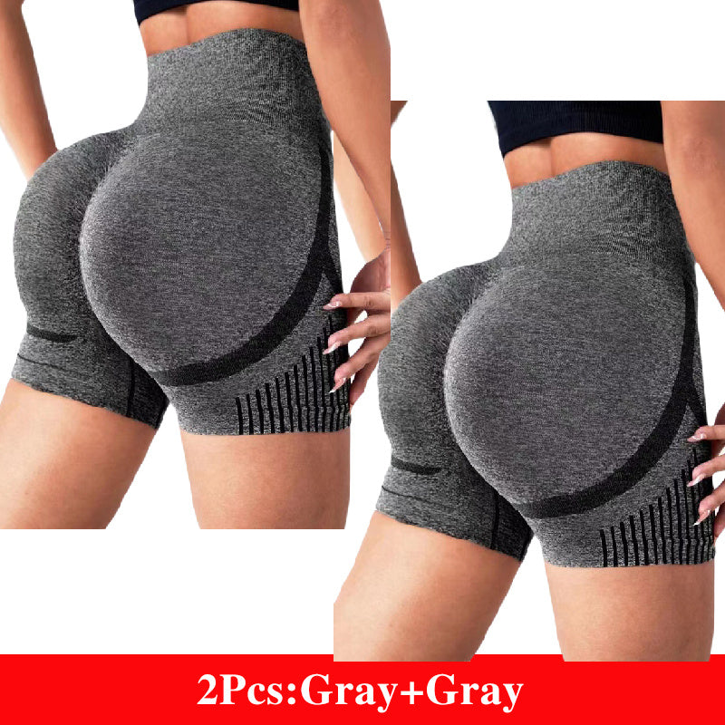 Women's New High Waist Hip Lift Yoga Shorts - Running Fitness Sportswear