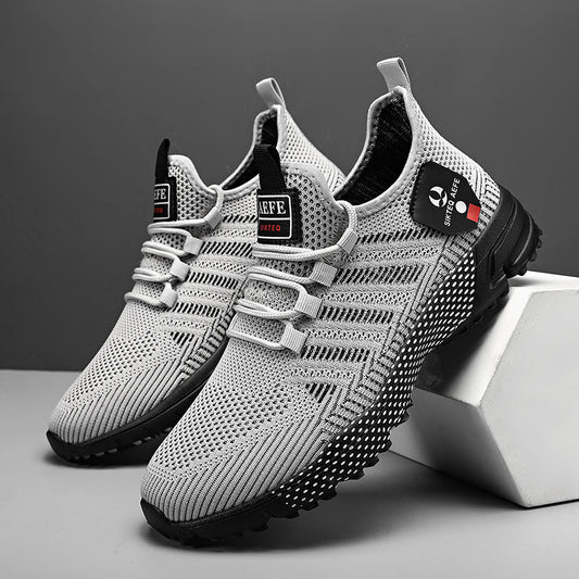 Men's British Style Mesh Sneakers - Cool Minimalist Athletic Shoes