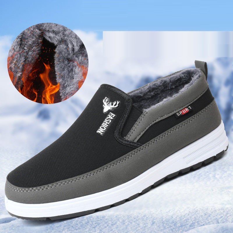 Men's Velvet Cotton-Padded Shoes - Warm Casual Shoes for Autumn & Winter