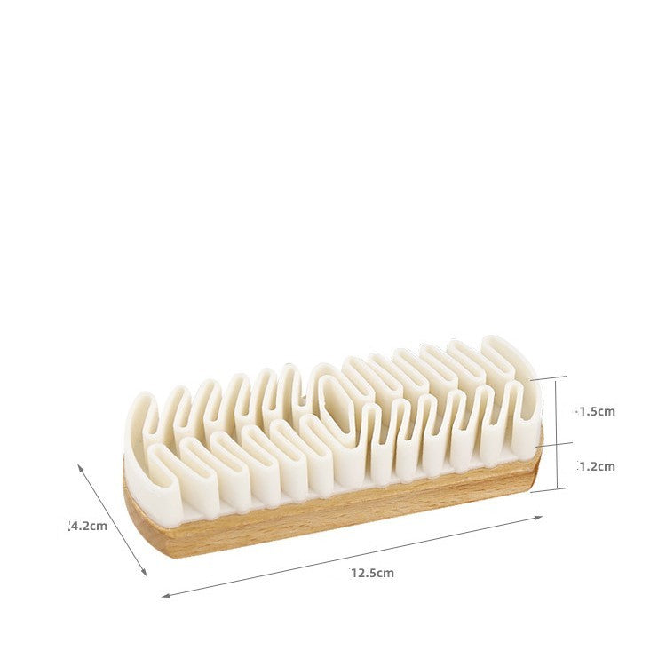 Suede Leather Silicon Brush