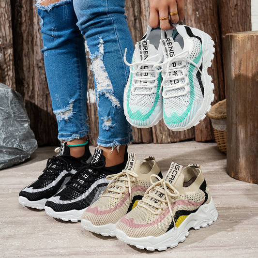 Women's Casual Sports Sneakers - Lightweight Mesh Walking Shoes
