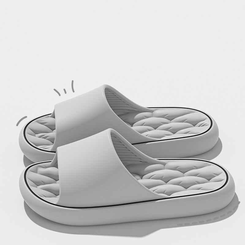 Unisex Non-Slip Bathroom Slippers - Thick Sole House Shoes