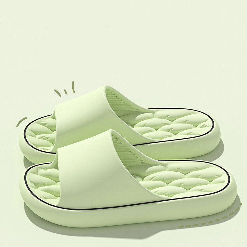 Unisex Non-Slip Bathroom Slippers - Thick Sole House Shoes