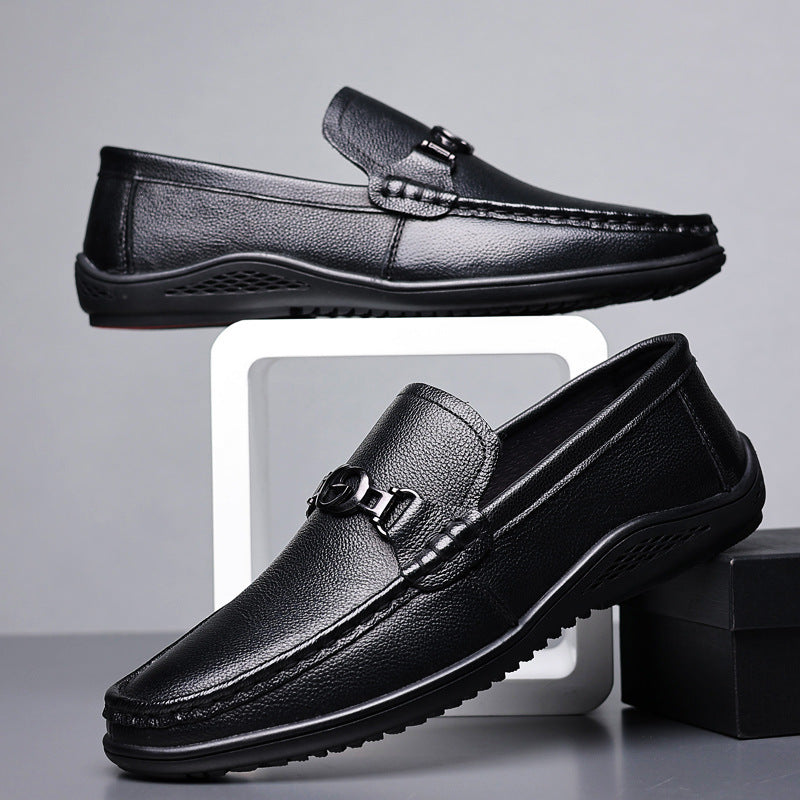 Leather Casual Fashion Shoes - Comfortable Dress Shoes for Men
