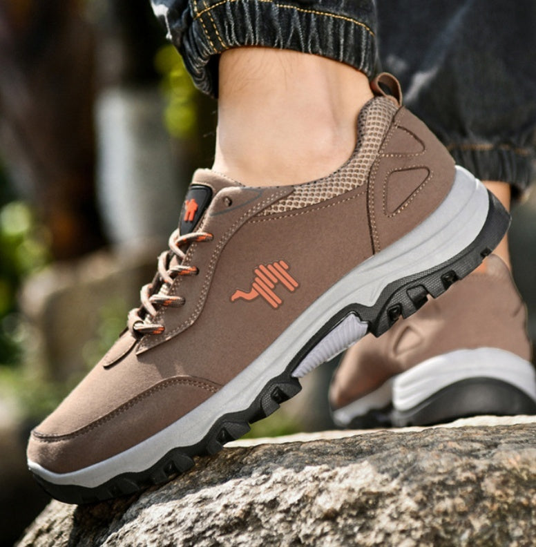 Plus Size Outdoor Casual Sneakers - High-Top Breathable Athletic Shoes