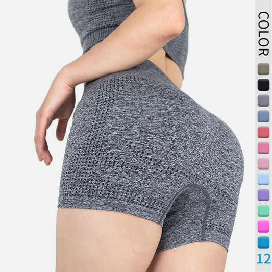 Women's Summer Workout Yoga Shorts - Gym Running Athletic Shorts