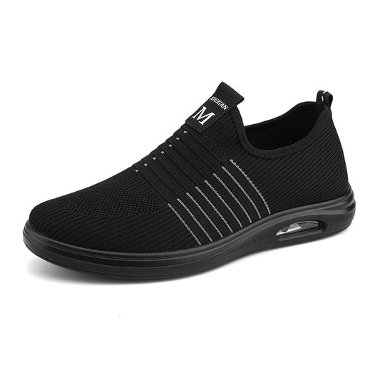 Men's Autumn Flyknit Mesh Sneakers - Seasonal Casual Shoes