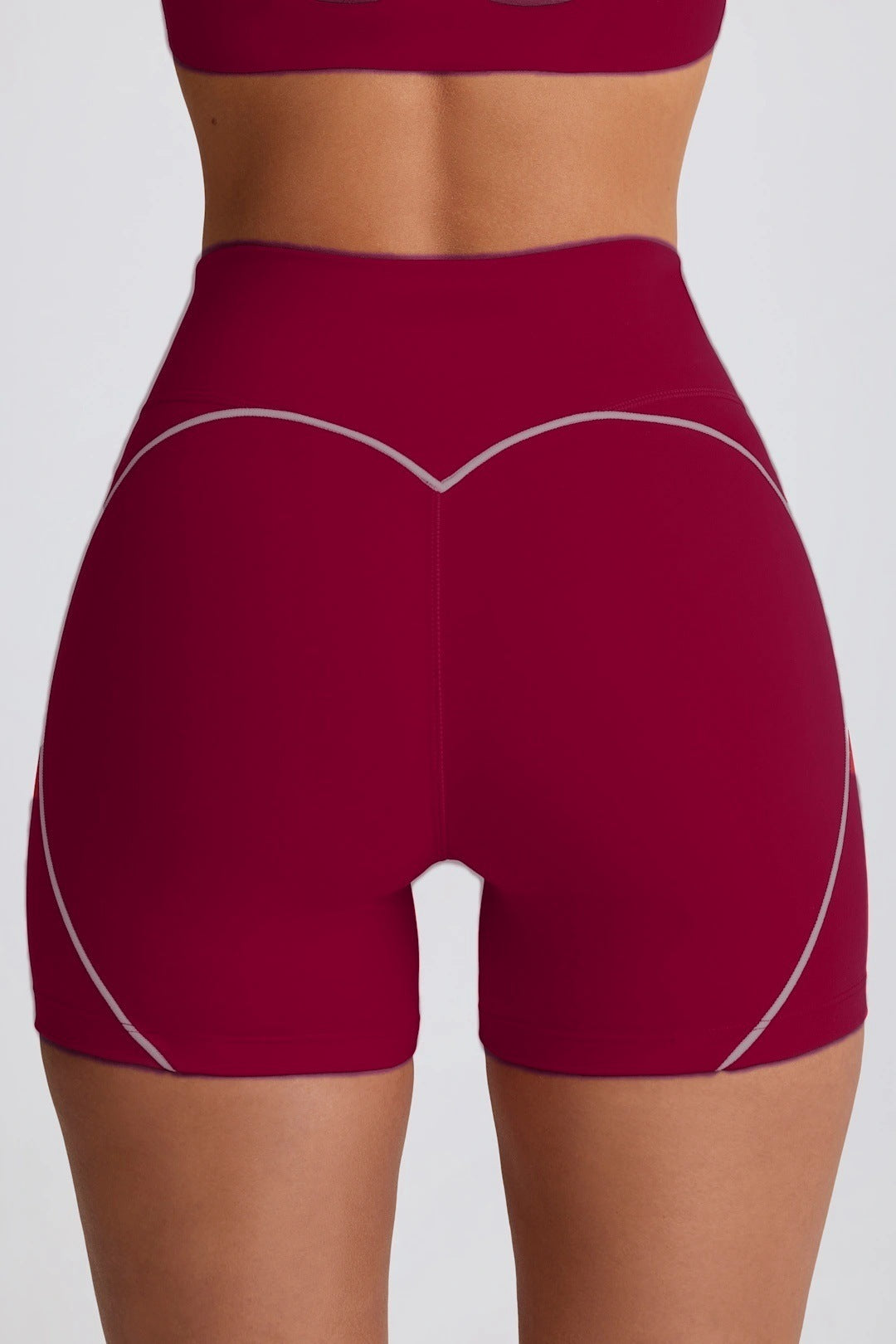 Women's Peach Hip High Waist Running Shorts - Hip Lifting Nude Feel Training Shorts