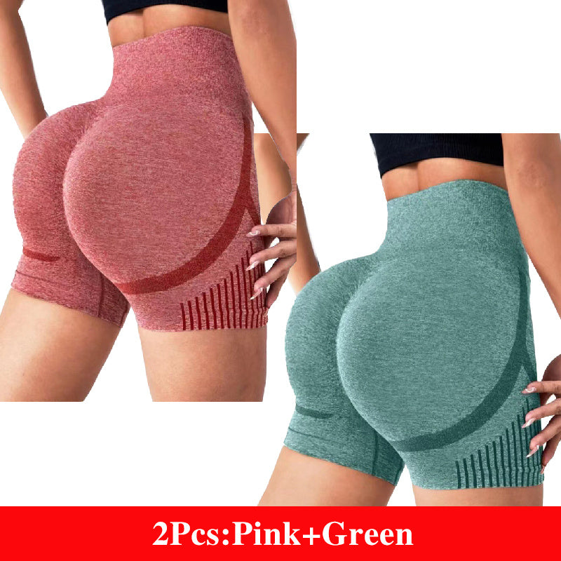 Women's New High Waist Hip Lift Yoga Shorts - Running Fitness Sportswear