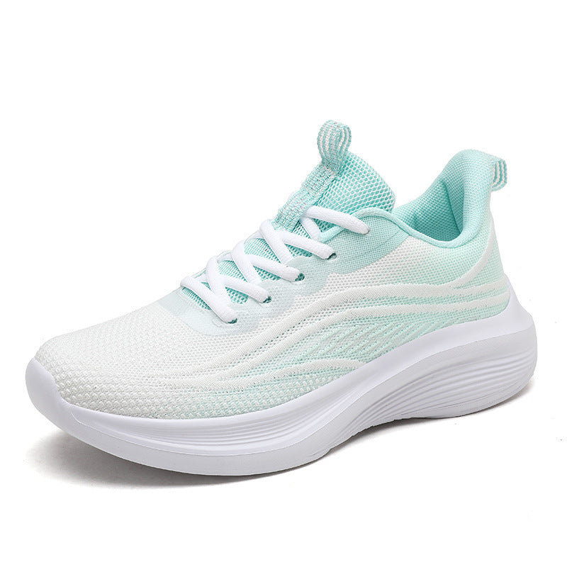 Breathable Shock Absorption Sneakers - Lightweight Soft Bottom Couple Shoes
