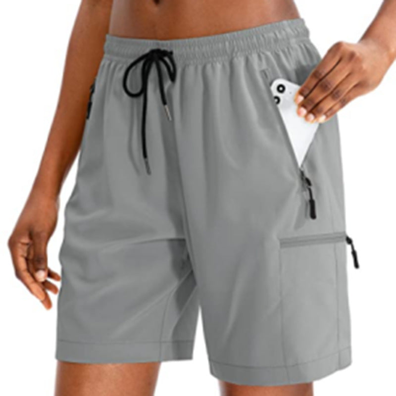 Women's Outdoor Leisure Track Shorts - Loose Fit Quick-Drying Workout Shorts