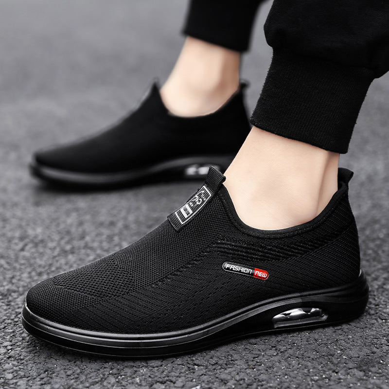 Men's Autumn Flyknit Mesh Sneakers - Seasonal Casual Shoes