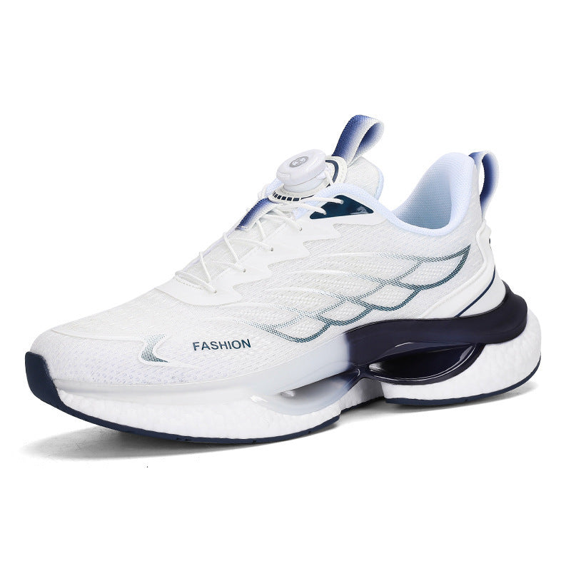 Men's Rotating Button Running Sneakers - Advanced Athletic Shoes