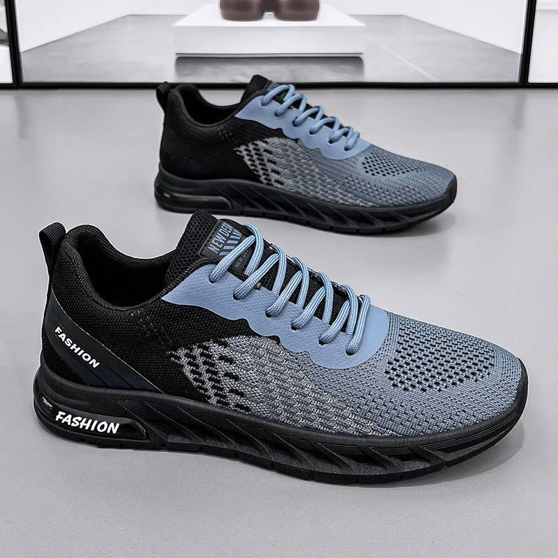 Breathable Fly Woven Mesh Running Sneakers - Casual Athletic Shoes