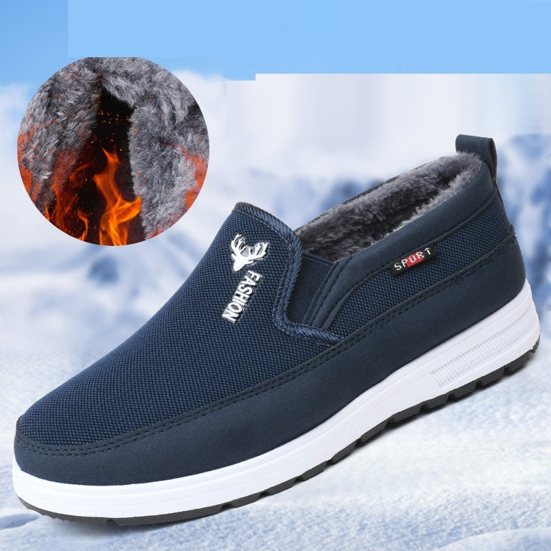 Men's Velvet Cotton-Padded Shoes - Warm Casual Shoes for Autumn & Winter