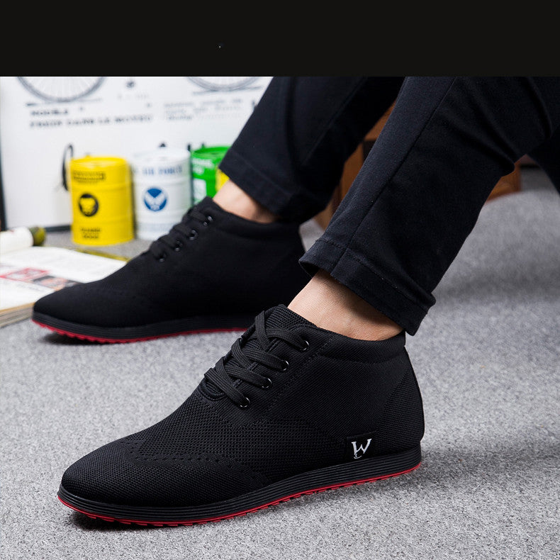 Breathable Canvas Casual Shoes - Single Layer Sneakers for Men