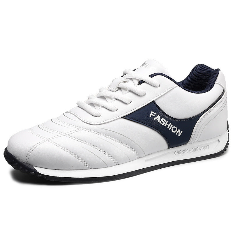 Casual White Skate Shoes - Wear-Resistant Social Sneakers for Men