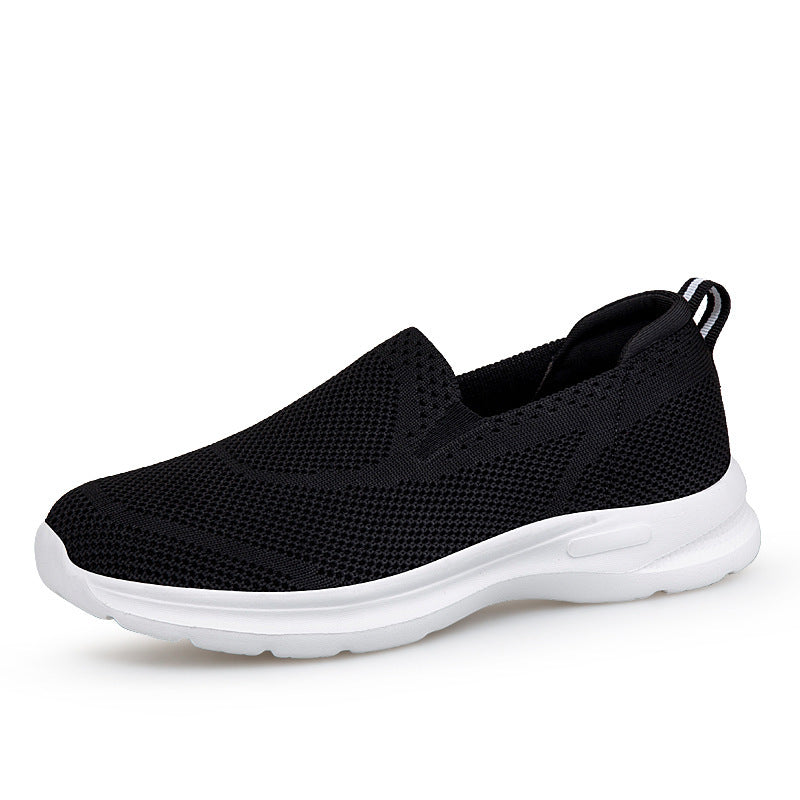 Unisex Mesh Slip-On Sneakers - Lightweight Breathable Running Shoes